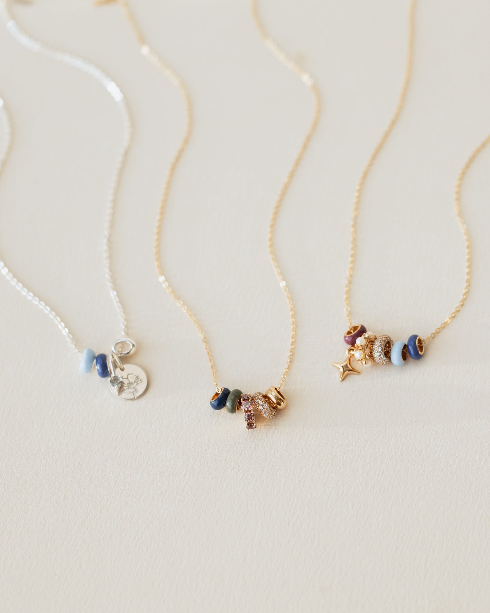 Aura Enamel Bead Necklace