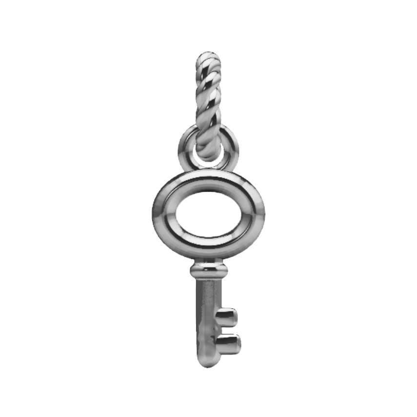 Skeleton Key Charm