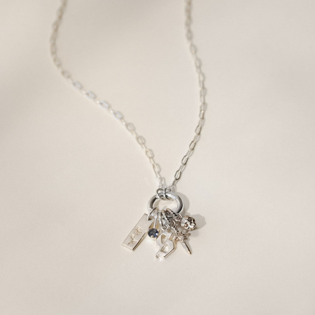 Gothic Initial Pendant