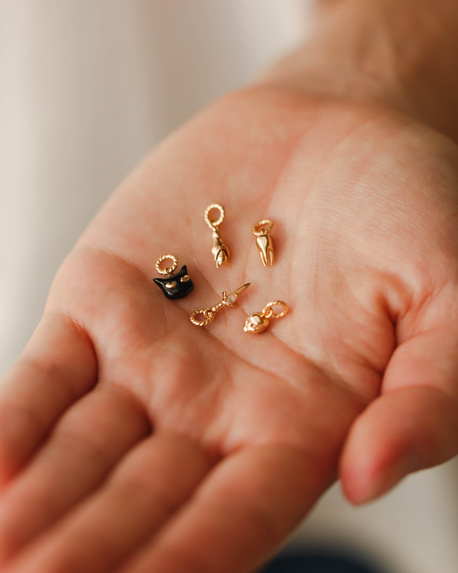 Bejeweled Skull Charm