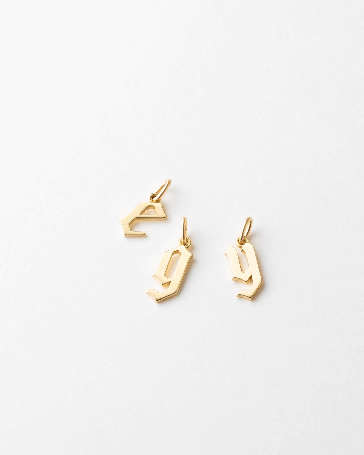 Gothic Initial Pendant