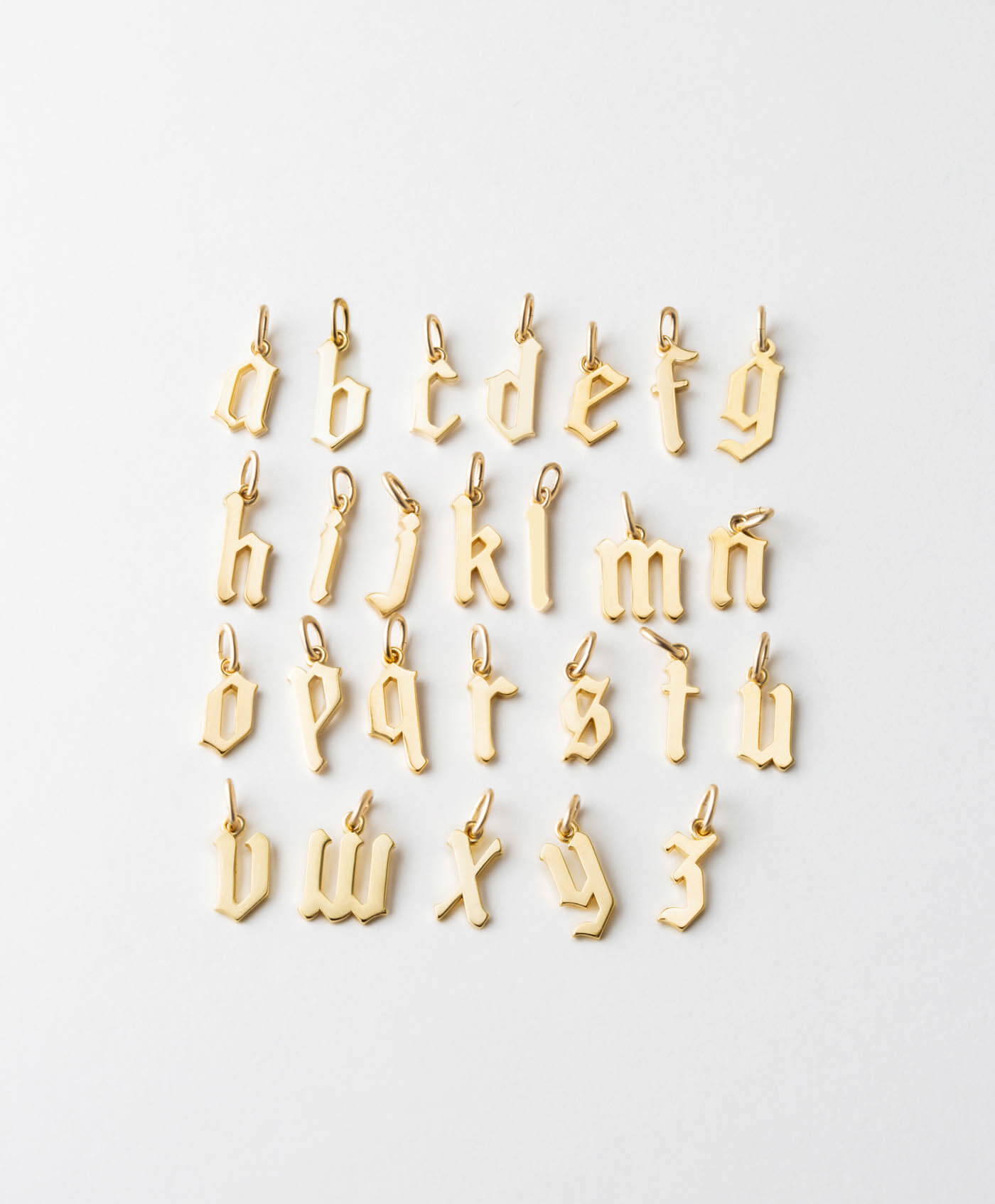 Gothic Initial Pendant