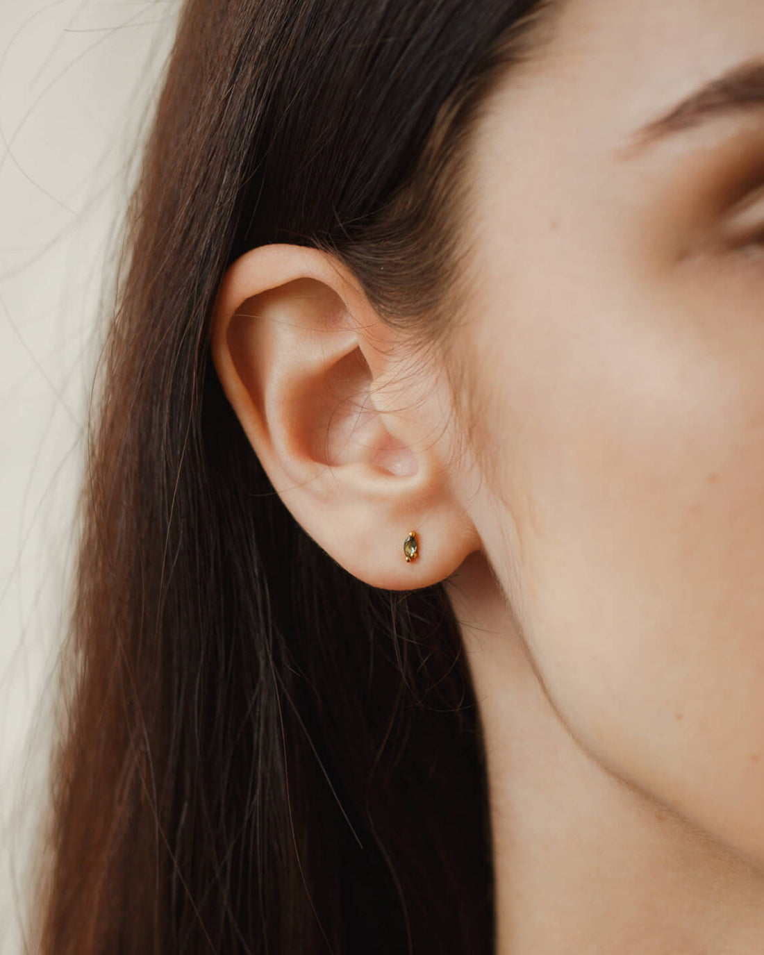 Forest Emerald Leaflet Studs